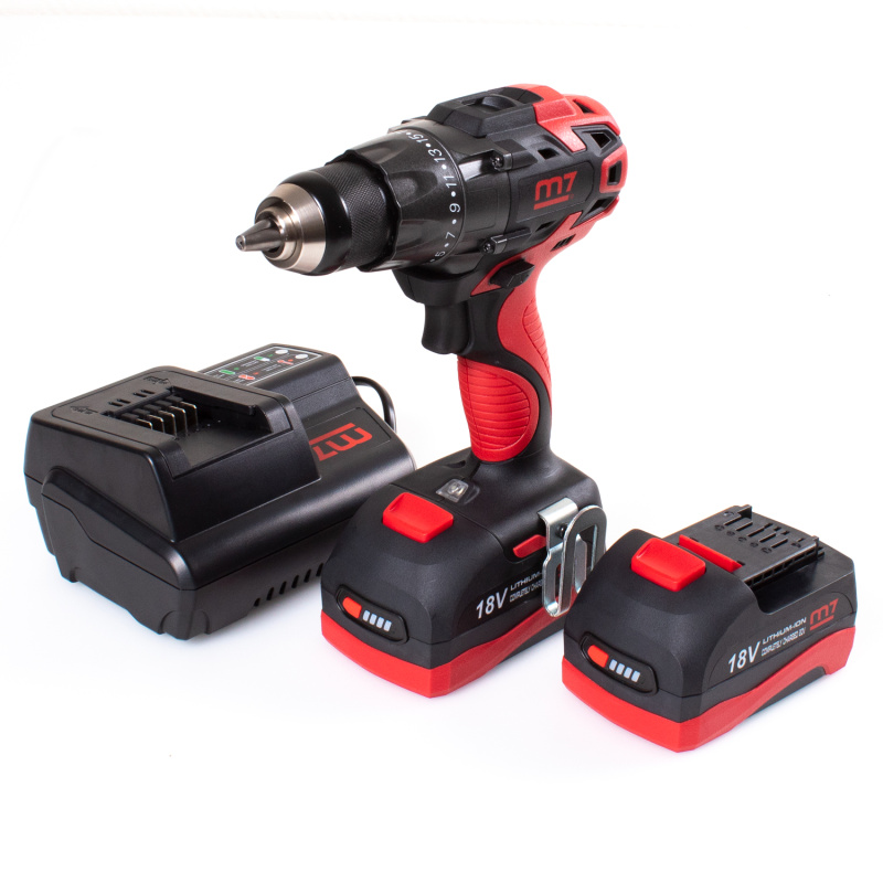 MIGHTY SEVEN Аккумуляторная дрель-шуруповерт 18В, кейс DD-20502
