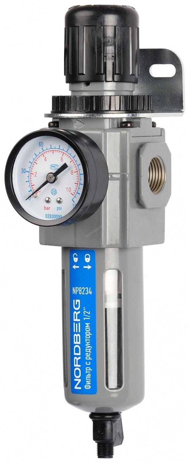 Фильт воздушный грубой очистки с редуктором PRO, 1/2" NORDBERG NP8234