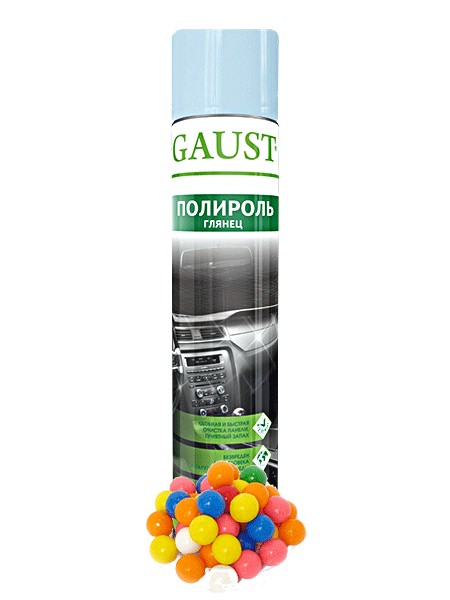 Полироль очиститель пластика Глянец GAUST 1000 мл Bubble gum