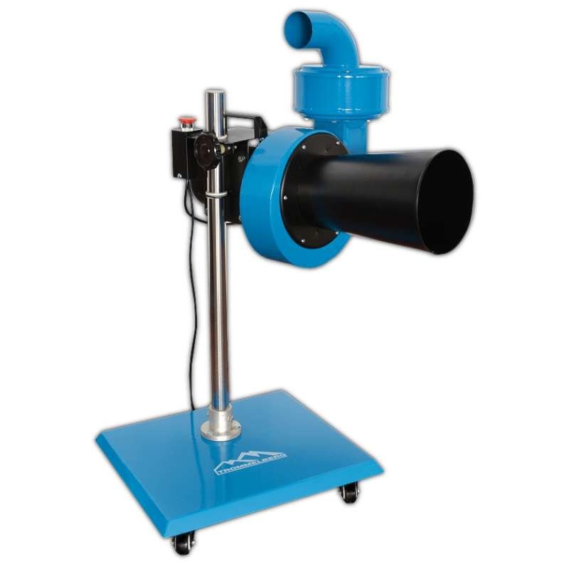 Вентилятор центробежный для вытяжки выхлопных газов на штативе 900 м³/час, MFS-0,9M