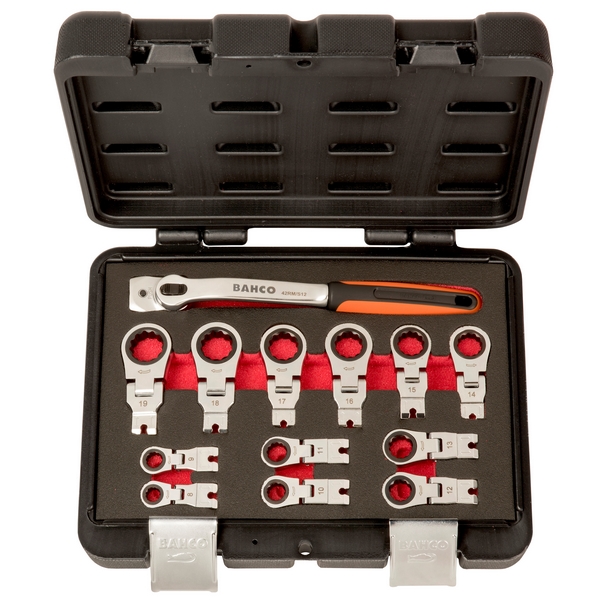 Набор сменных накидных ключей с храповиком  42RM/S12