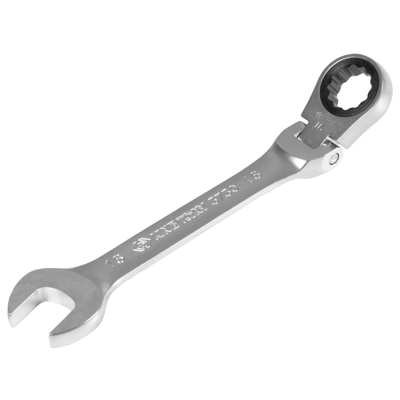 KINGTONY Ключ трещоточный комбинированный с шарниром  16 мм  373016M