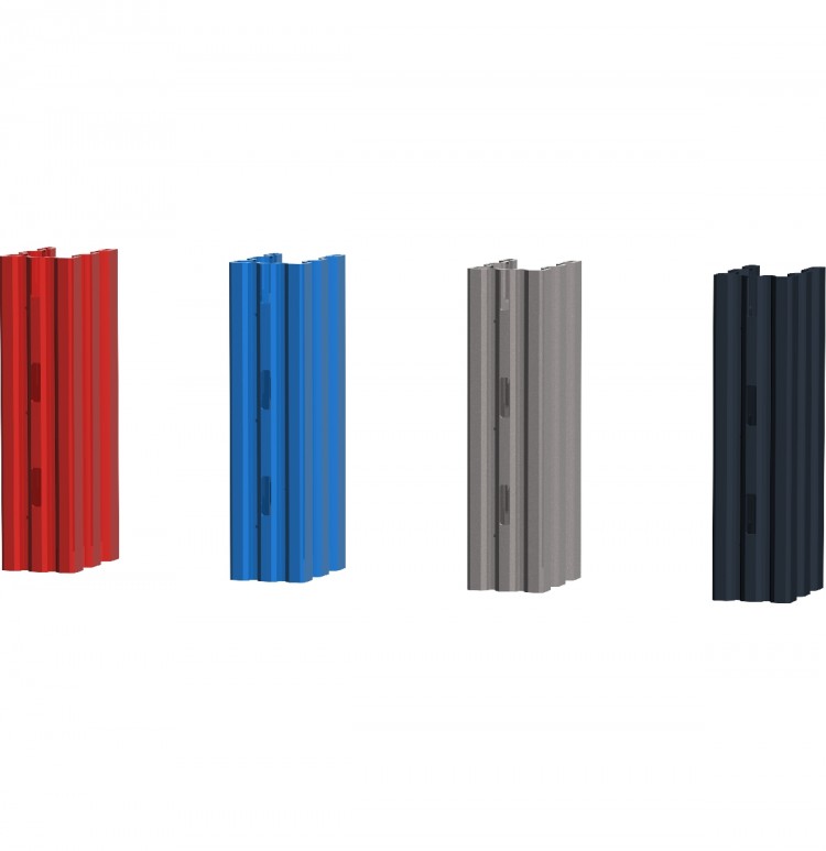 Упаковка стоек для стеллажа высотой 2400мм (в упаковке 4шт). синий  05.024-5015