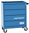 Тележка инструментальная с 4 ящиками (Синий) FERRUM 02.004L-5015